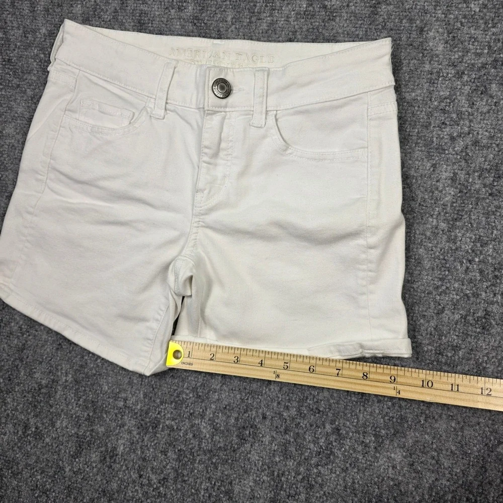 American Eagle Super Stretch Shorts Womens 4 Multicolor Bundle 6pk Mid Rise Mini
